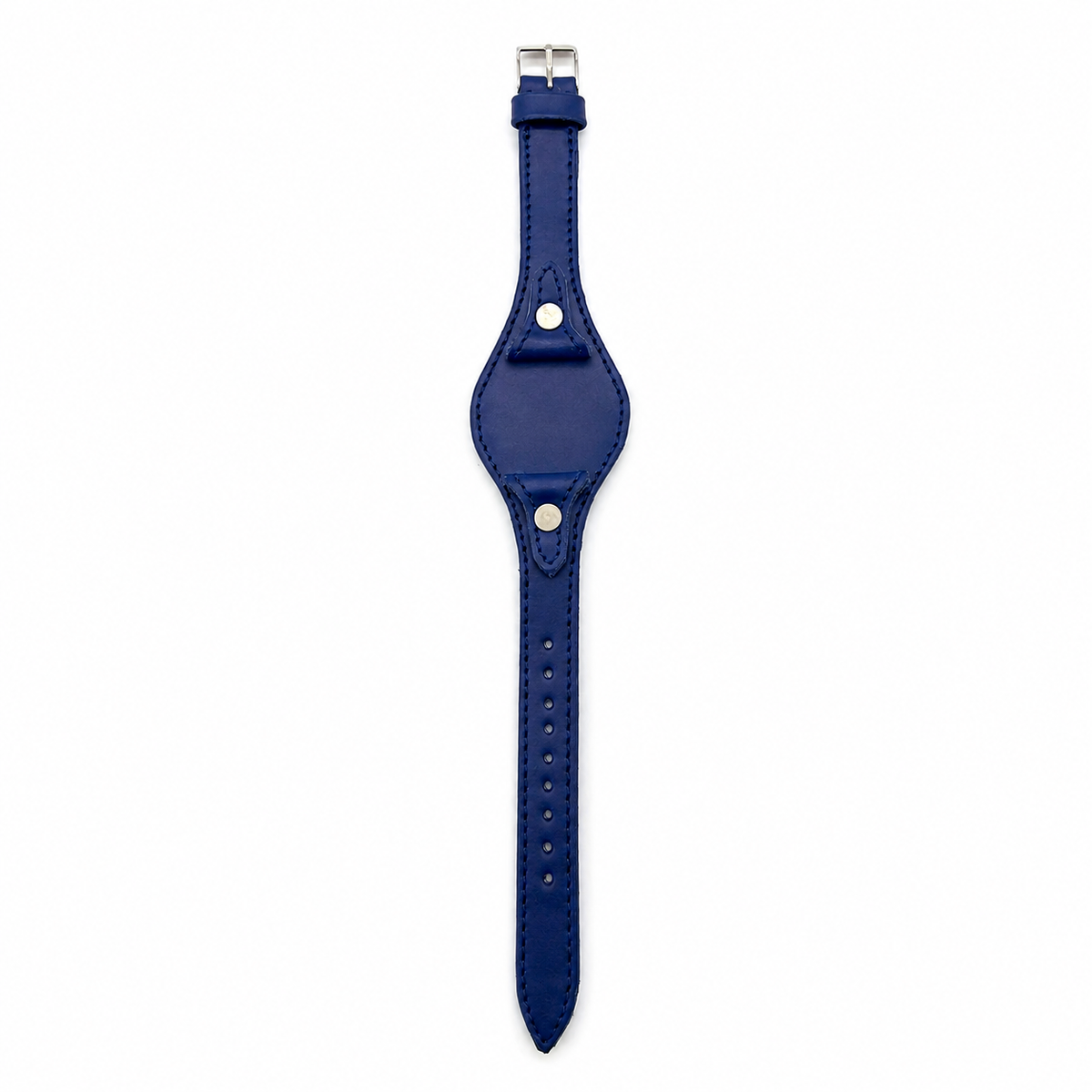 Genuine Cowhide Leather Bund Watch Strap – Vintage Cuff Style