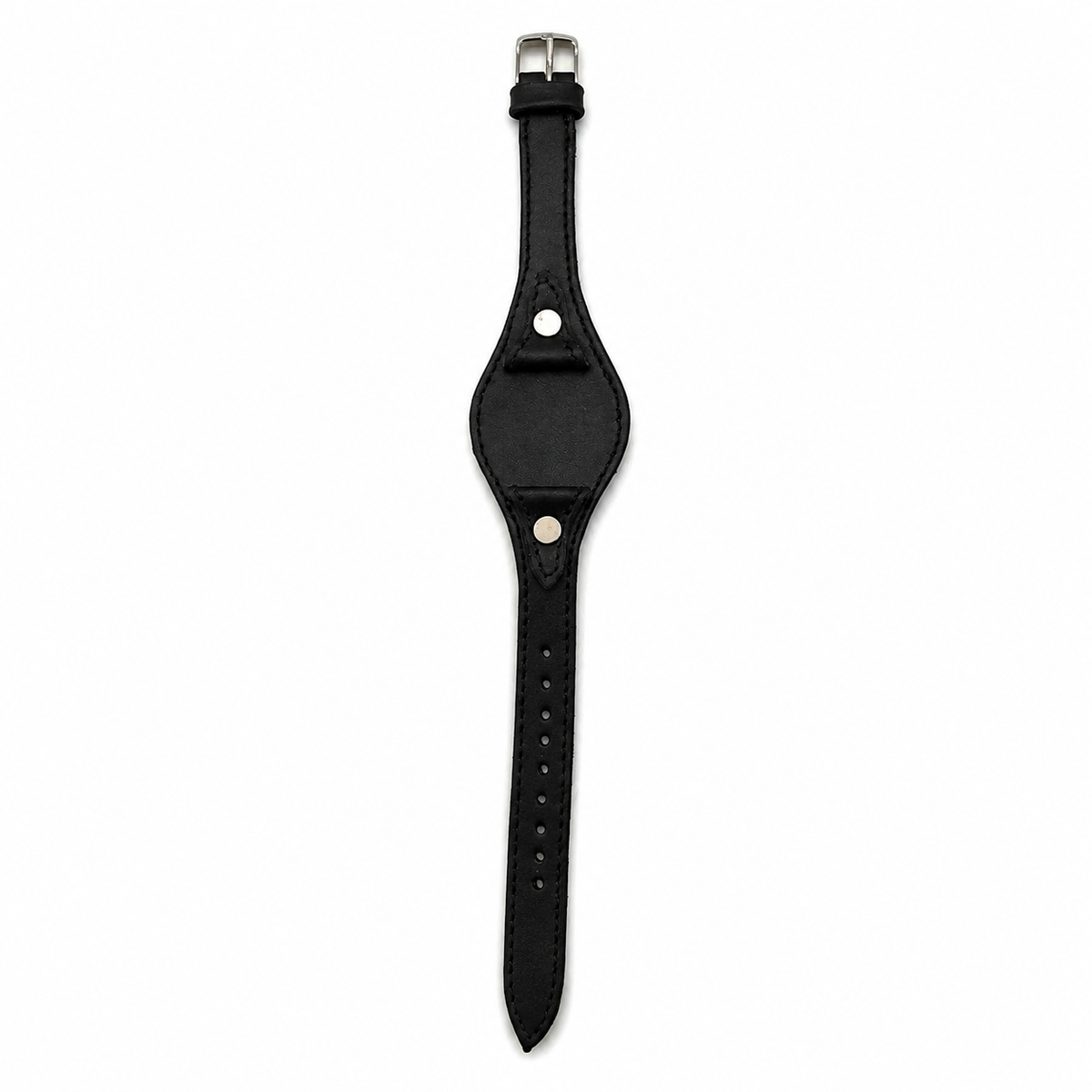 Genuine Cowhide Leather Bund Watch Strap – Vintage Cuff Style