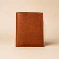 PURE PURPLE Compact Cowhide Leather Bifold Wallet – 4 Card Slots