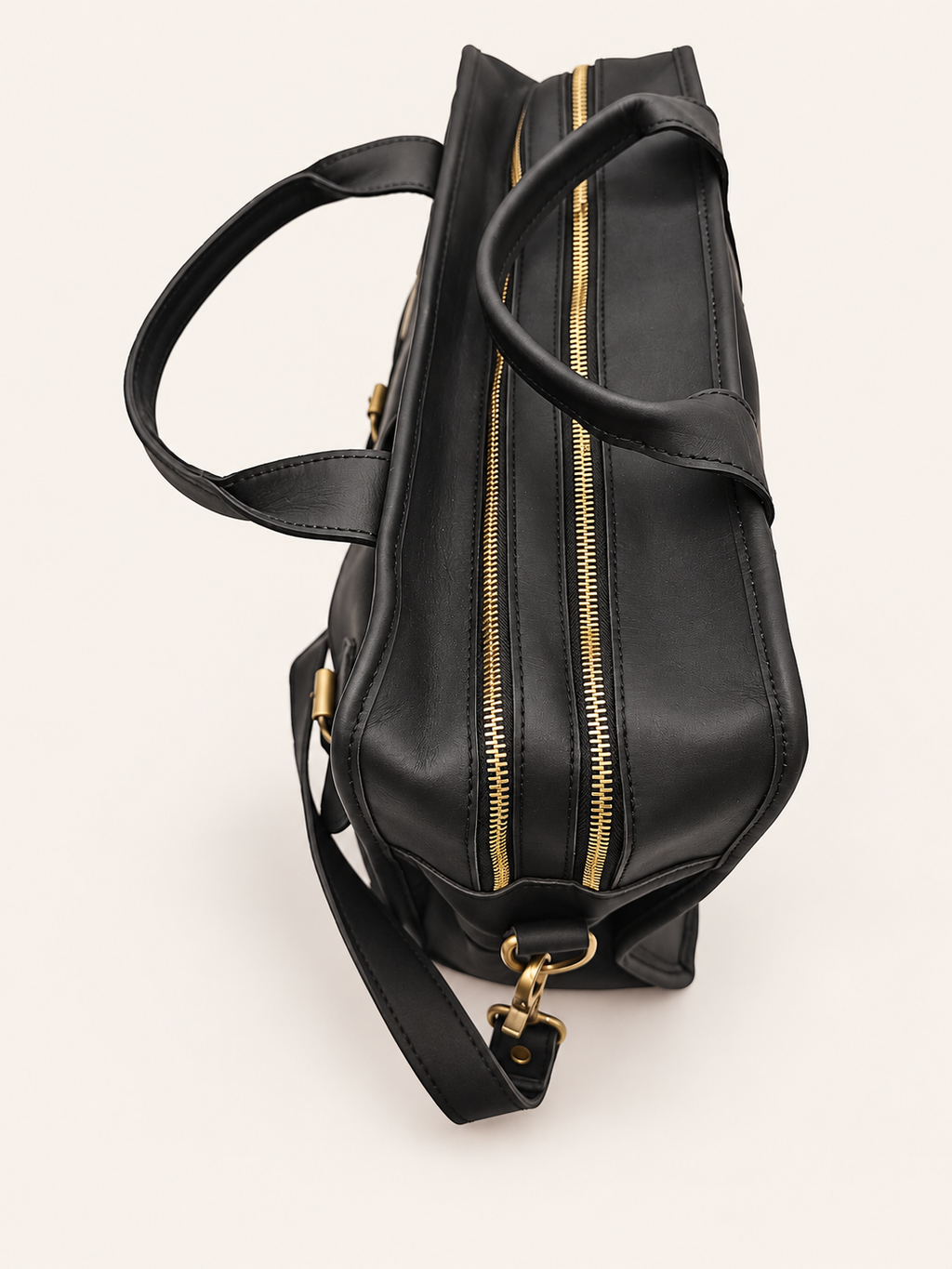 Agolla Executive Leather Laptop Bag – Black