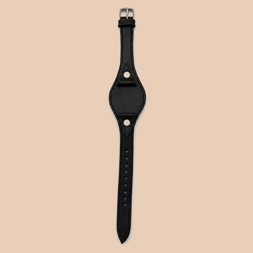 Genuine Cowhide Leather Bund Watch Strap – Vintage Cuff Style
