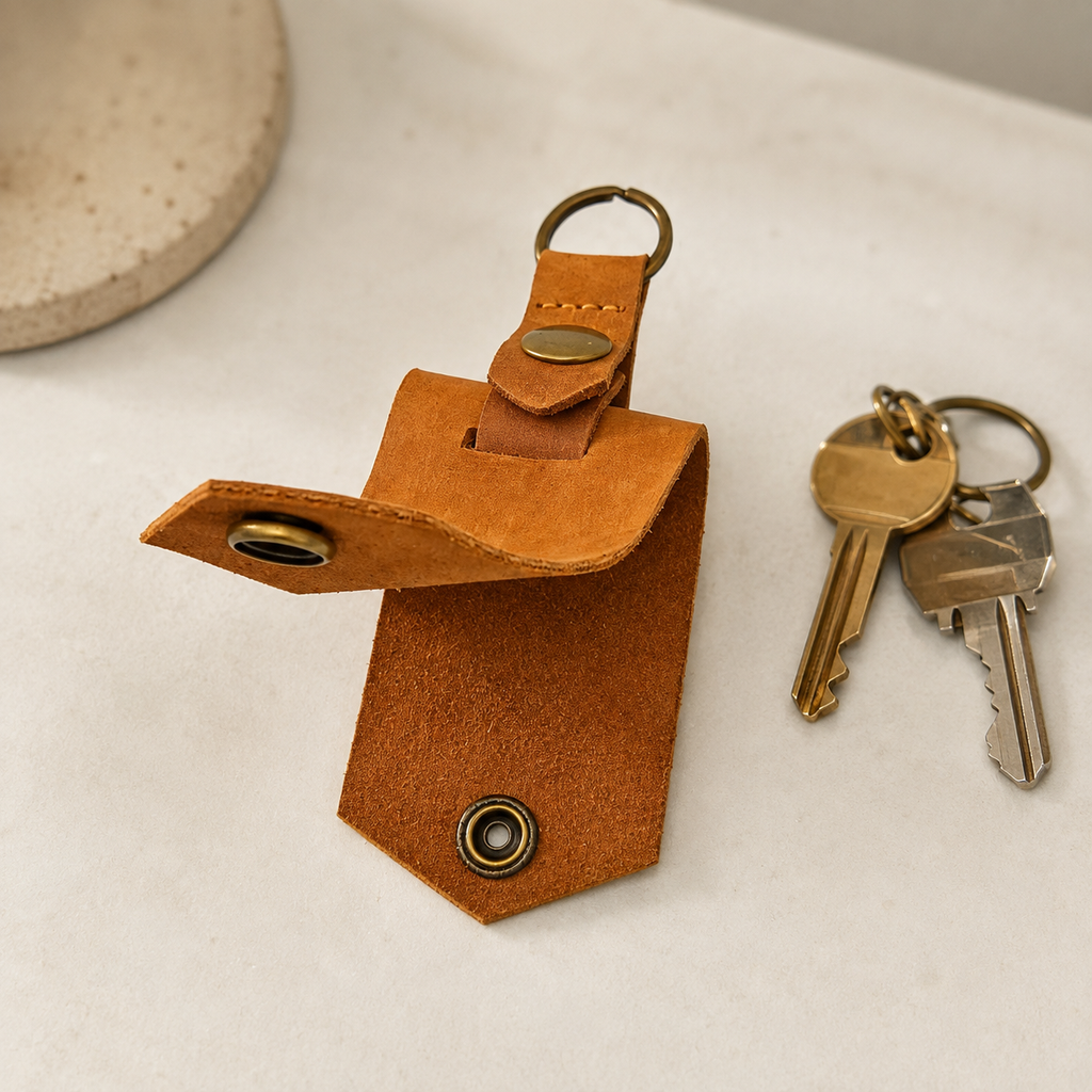 Handcrafted Genuine Cowhide Leather Key Holder